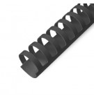 Argolas PVC Encadernar 22mm Preto 195 Folhas 35051 100un