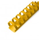 Argolas PVC Encadernar 25mm Amarelo 240 Folhas 50un