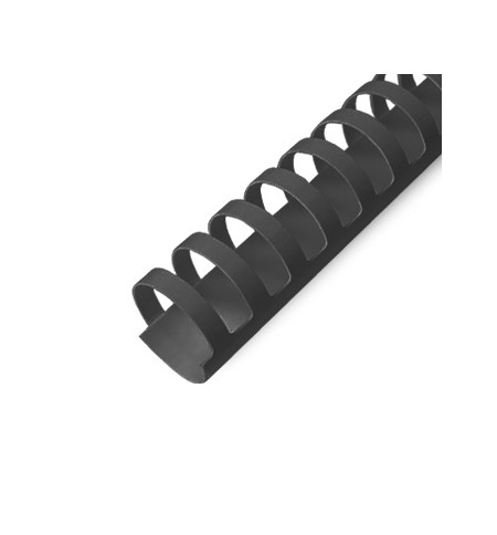 Argolas PVC Encadernar 25mm Preto 240 Folhas 50un