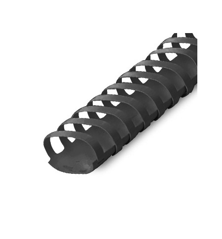 Argolas PVC Encadernar 32mm Ovais Preto 280 Folhas 50un