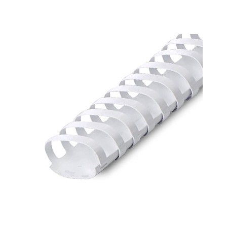 Argolas PVC Encadernar 38mm Ovais Branco 375 Folhas 50un