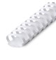 Argolas PVC Encadernar 38mm Ovais Branco 375 Folhas 50un