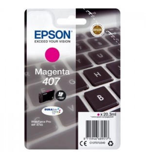 Tinteiro Epson 407 Magenta C13T07U340 20,3ml 1900 Pág.