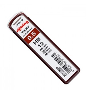 Minas Grafite 0,5mm HB Rotring 12un