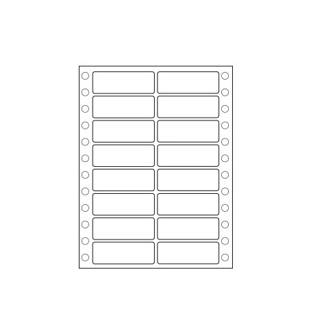 Etiquetas Continuas 2 Vias 102x36mm Cx8000
