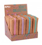 Estojo Kraft Apli com Fecho Sortido Expositor 12un