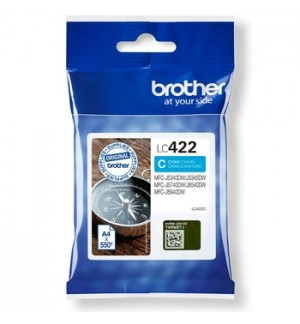 Tinteiro Brother LC422C Azul 550 Pág.