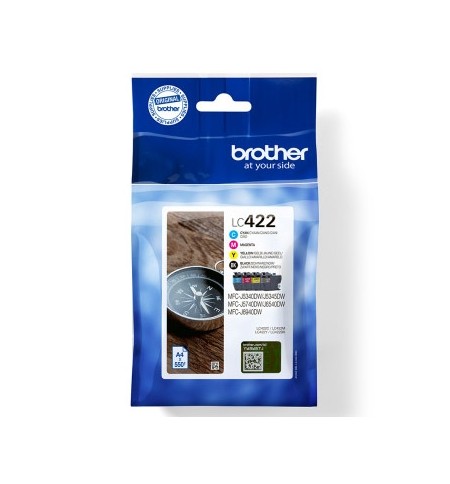 Pack Tinteiros Brother LC422VAL 4 Cores 550 Pág.