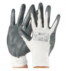 Luvas em Malha Nitrilo Tamanho 8 (M) Cinzentas