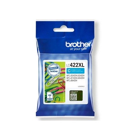 Tinteiro Brother LC422XLC Azul 1500 Pág.