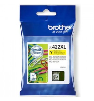 Tinteiro Brother LC422XLY Amarelo 1500 Pág.