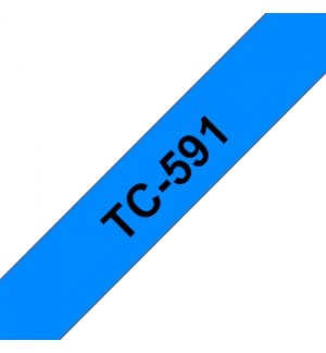 Fita Laminada 09mmx7,7mts Azul/Preto