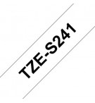 Fita Laminada SuperAdesiva 18mmx8mts Branco/Preto