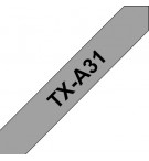 Fita Laminada 12mmx15mts Cinzento/Preto