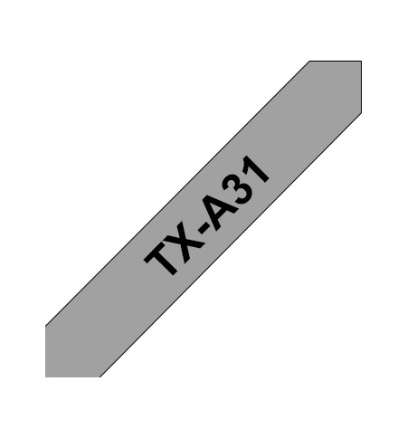 Fita Laminada 12mmx15mts Cinzento/Preto