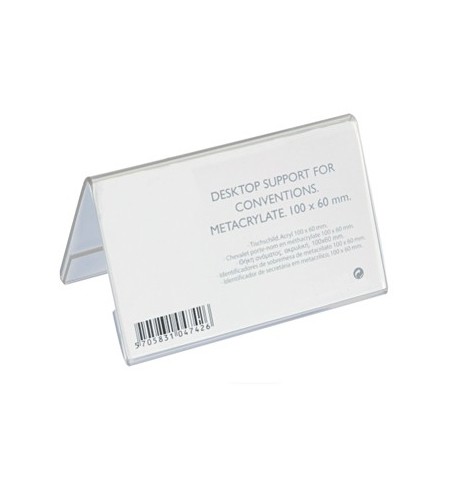Porta-Nomes Secretária 100x60mm Acrilico 1un