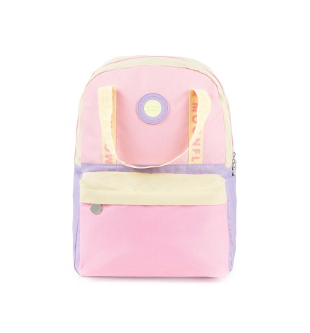 Mochila Escolar Ambar Pastel Campus Moonflower 25L
