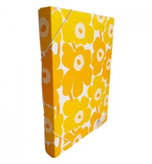 Pasta Plástico c/Elásticos A4 Abas Amarelo 1un