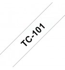 Fita Laminada 12mmx7,7mts Transparente/Preto