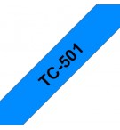 Fita Laminada 12mmx7,7mts Azul/Preto