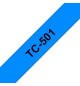 Fita Laminada 12mmx7,7mts Azul/Preto