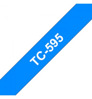 Fita Laminada 09mmx7,7mts Azul/Branco