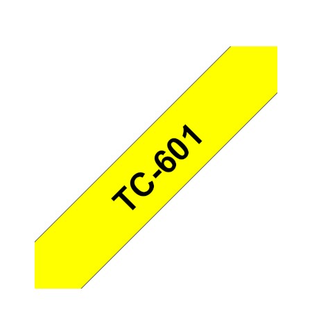 Fita Laminada 12mmx7,7mts Amarelo/Preto