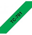 Fita Laminada 12mmx7,7mts Verde/Preto