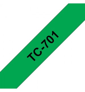 Fita Laminada 12mmx7,7mts Verde/Preto