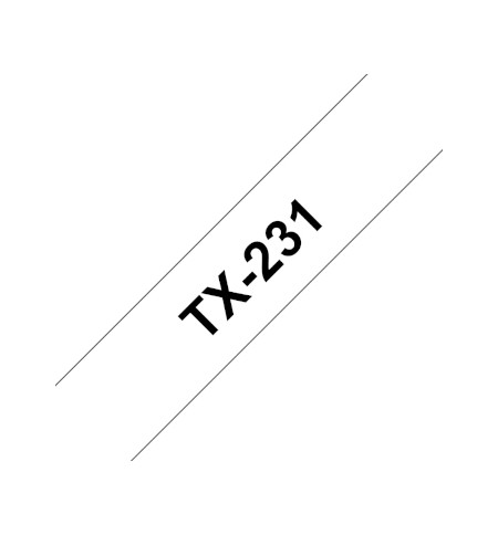 Fita Laminada 12mmx15mts Branco/Preto