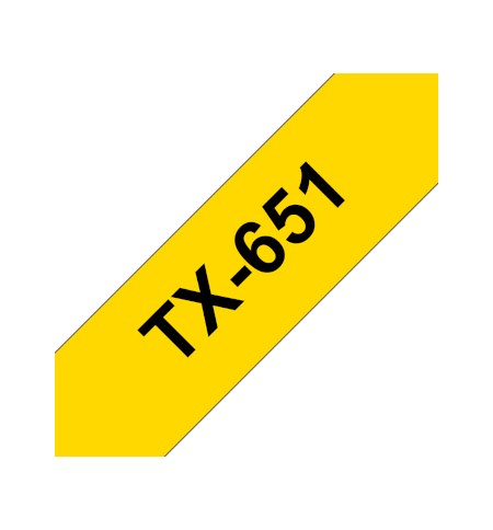 Fita Laminada 24mmx15mts Amarelo/Preto