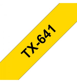Fita Laminada 18mmx15mts Amarelo/Preto