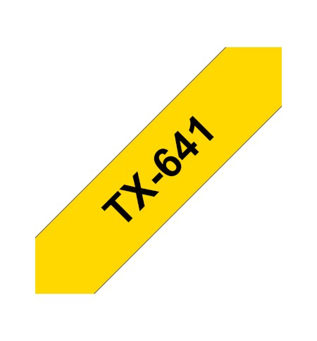 Fita Laminada 18mmx15mts Amarelo/Preto