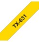 Fita Gravação 12mmx15mts Amarelo/Preto