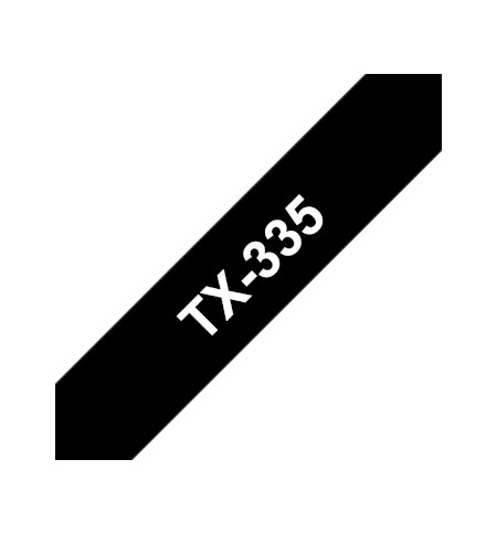 Fita Laminada 12mmx15mts Preto/Branco