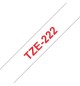 Fita Laminada 9mmx8mts Branco/Vermelho