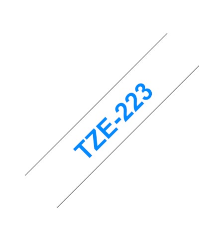 Fita Laminada 09mmx8mts Branco/Azul