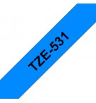 Fita Laminada 12mmx8mts Azul/Preto