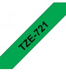 Fita Laminada 9mmx8mts Verde/Preto