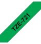 Fita Laminada 9mmx8mts Verde/Preto