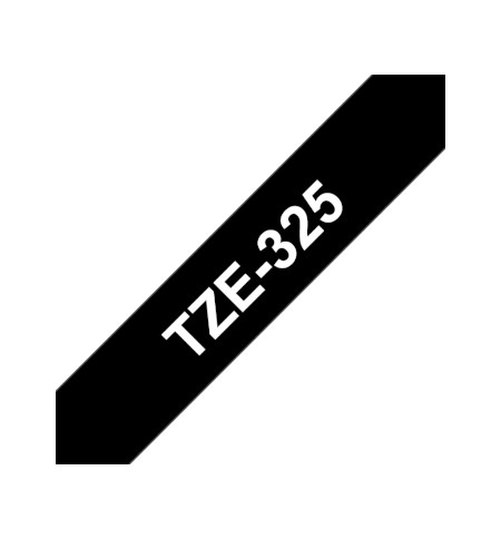 Fita Laminada 09mmx8mts Preto/Branco