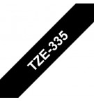 Fita Laminada 12mmx8mts Preto/Branco