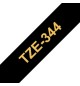 Fita Laminada 18mmx8mts Preto/Dourado