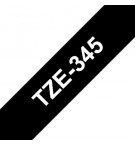 Fita Laminada 18mmx8mts Preto/Branco