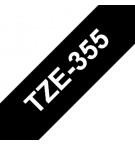 Fita Laminada 24mmx8mts Preto/Branco