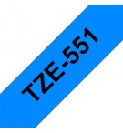 Fita Laminada 24mmx8mts Azul/Preto