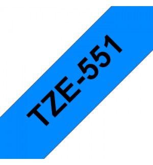 Fita Laminada 24mmx8mts Azul/Preto