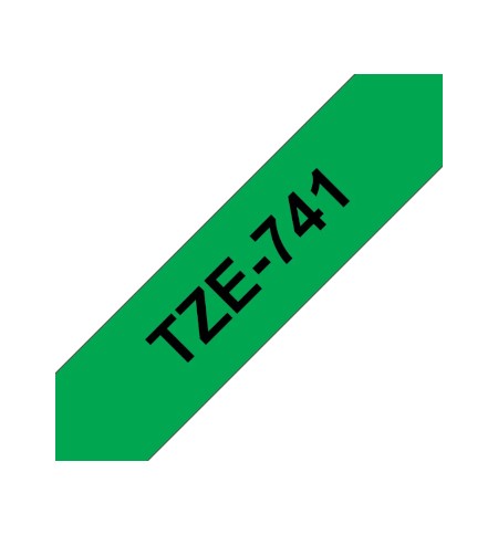 Fita Laminada 18mmx8mts Verde/Preto