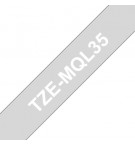 Fita Laminada 12mmx5mts Cinza Claro/Branco Mate