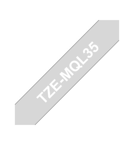 Fita Laminada 12mmx5mts Cinza Claro/Branco Mate
